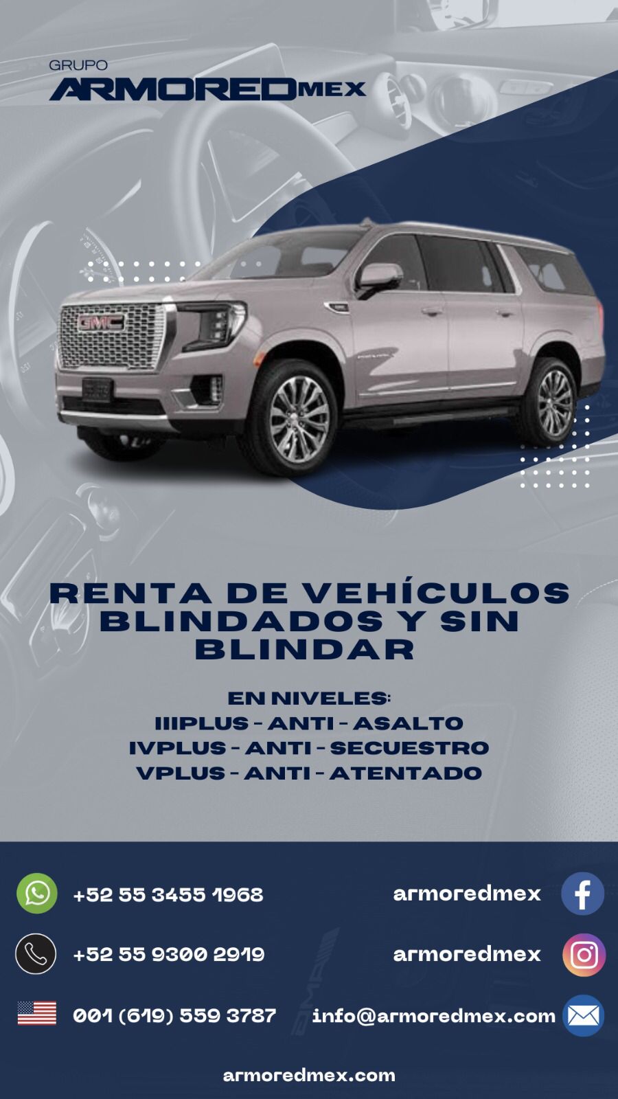 Renta de Vehículos Blindados y Sin Blindar en Guadalajara